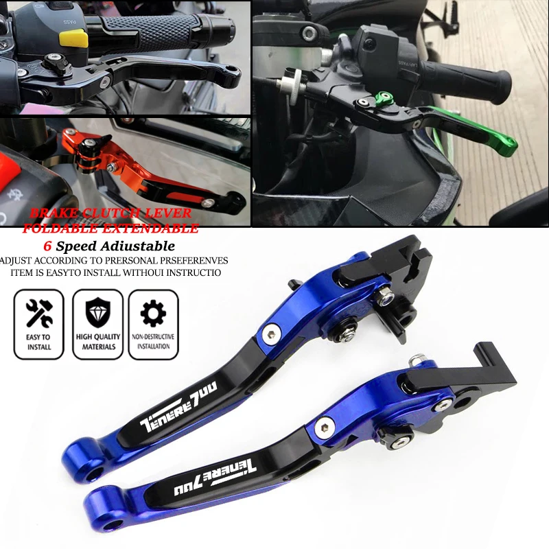 Cnc Aluminum Adjustable Brake Clutch Levers - Cocok Untuk Sepeda Motor Tenere 700/World