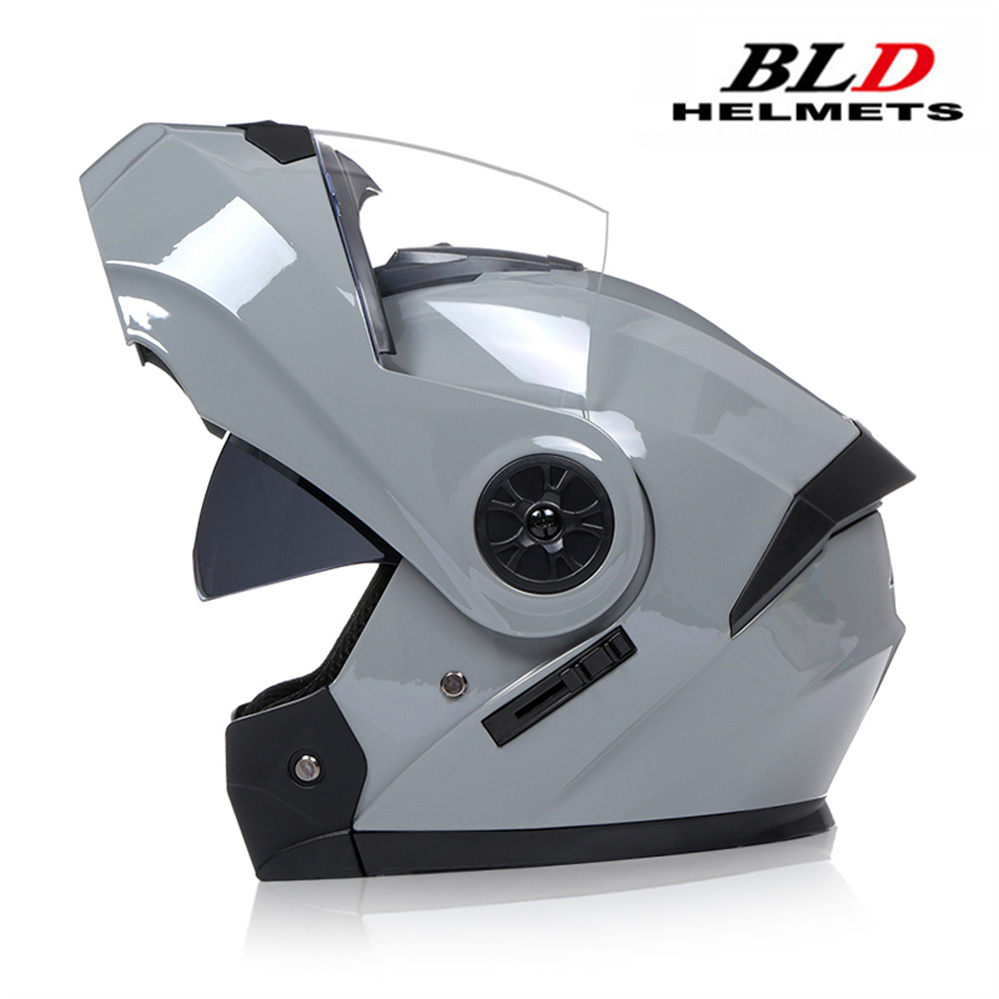 Helm sepeda motor lensa ganda  - Full Face Motorcycle Helmet With Bluetooth ulasan dan harga