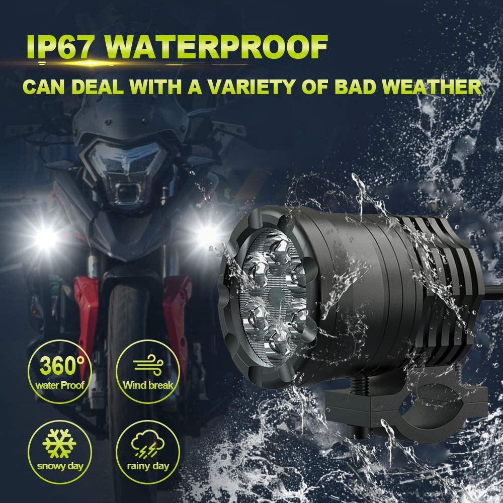 NLpearl lampu sorot depan LED  - Universal Motorcycle Led Headlight Projector ulasan dan harga